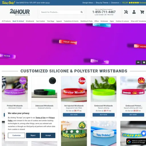 24 Hour Wristbands