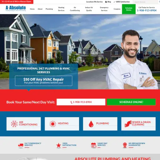 A-Absolute Plumbing, Heating & Air