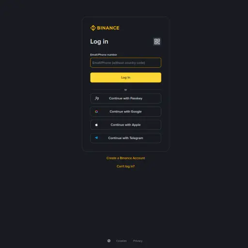 Accounts Binance