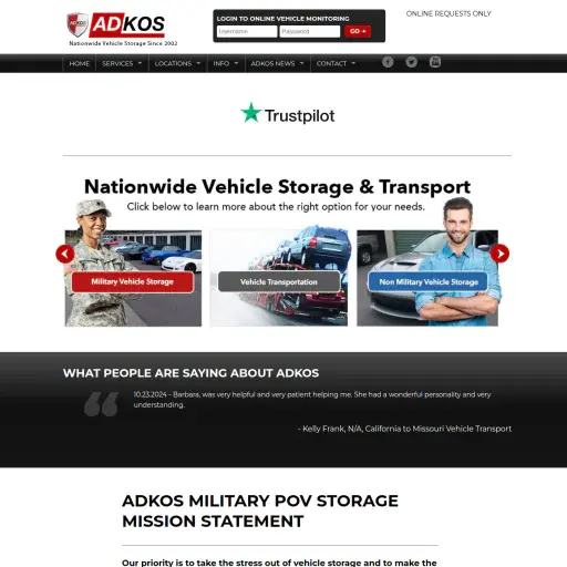ADKOS Vehicle Storage & Transport
