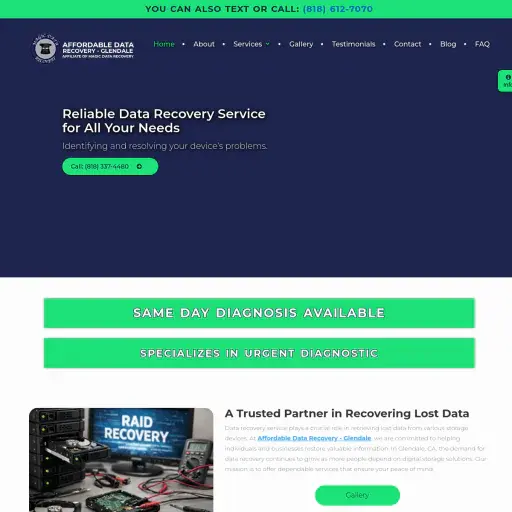 Affordable Data Recovery - Glendale