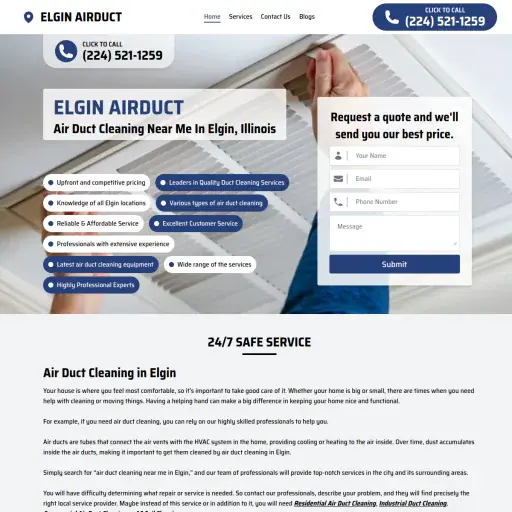Elgin Airduct Cleaning Services