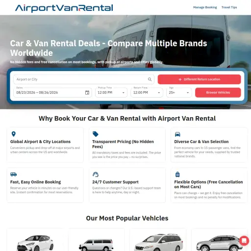 Airport Van Rental
