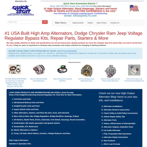 National Quick Start Sales