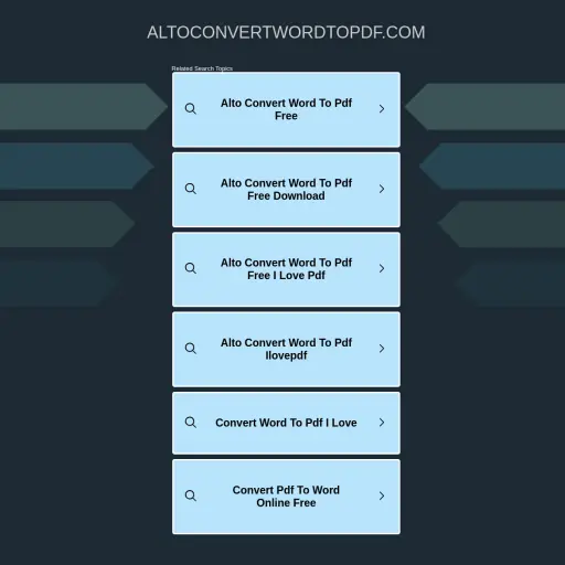 Altoconvertwordtopdf