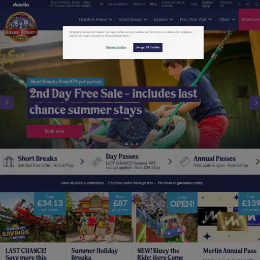 Alton Towers Holidays