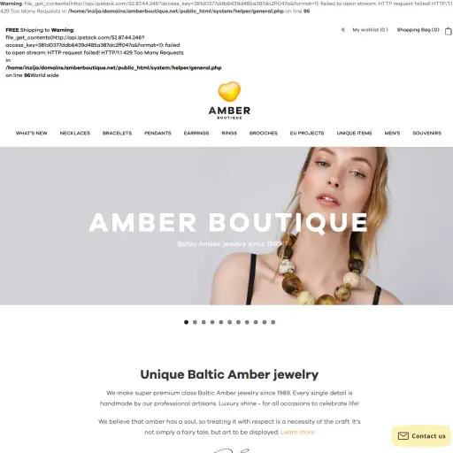 Unique Baltic Amber jewelry