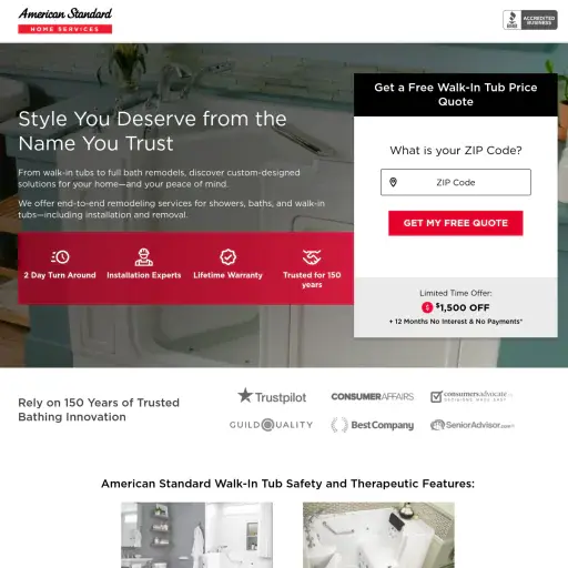 American Standard Walk-In Tubs