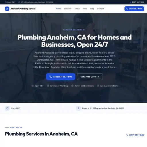 Anaheim Plumbing Service