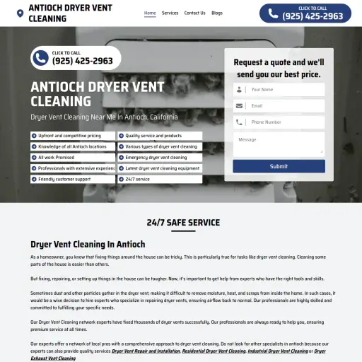 Antioch Dryer Vent Cleaning Services