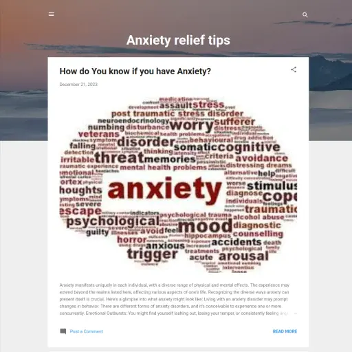 Anxietyrelieftips