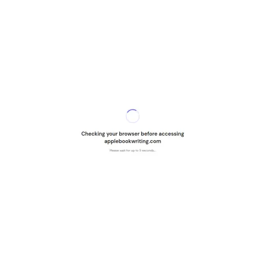 Apple book writing