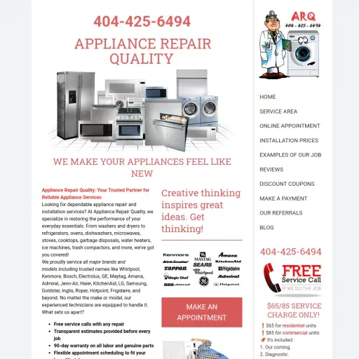 APPLIANCE REPAIR QUALITY
