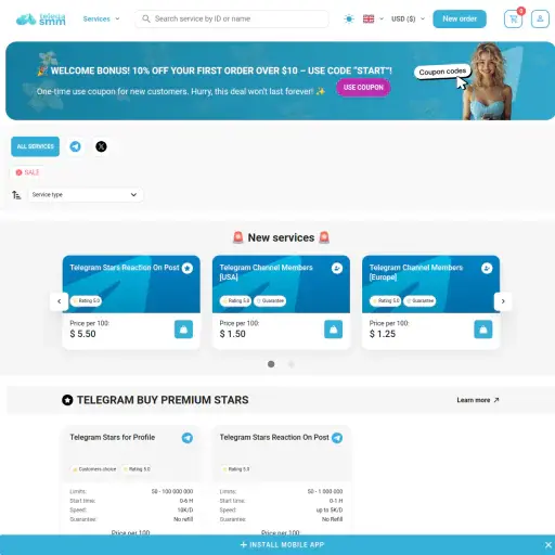 App Telegasmm