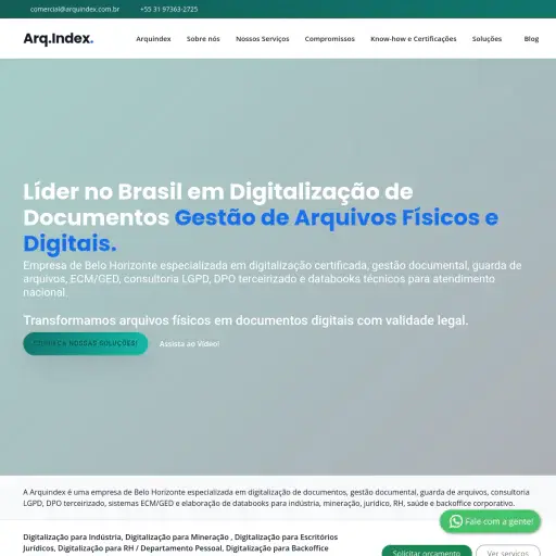 Arquindex - Virtualização e Digitalização