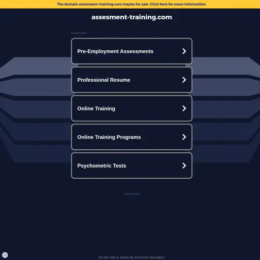 Assesment Training