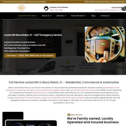 Auto Locksmith Boca