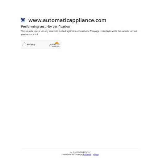Automatic Appliance