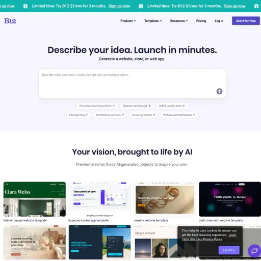 B12 AI Website Builder