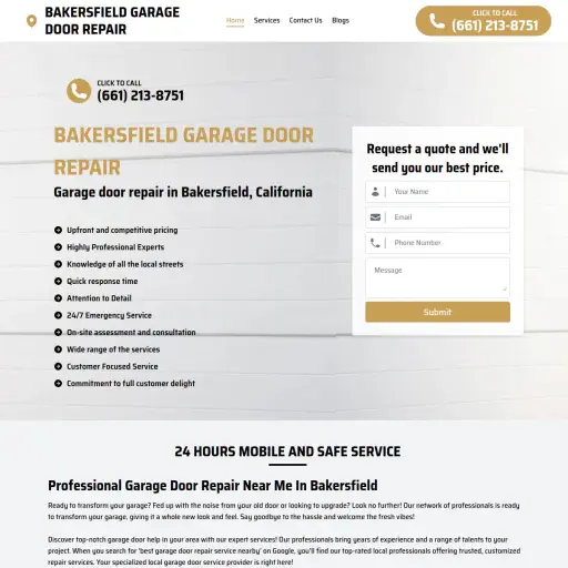 Bakersfield Garage Door Repair Services