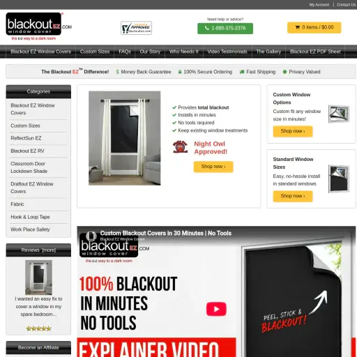 Blackout EZ Window Covers