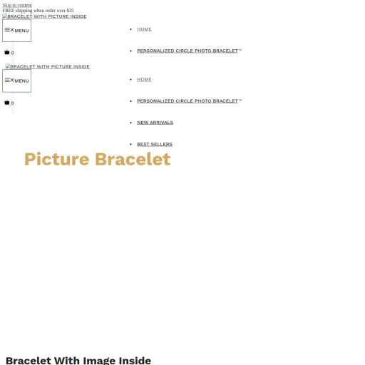Braceletwithpictureinside