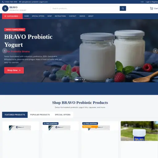 Bravo Probiotic Yogurt