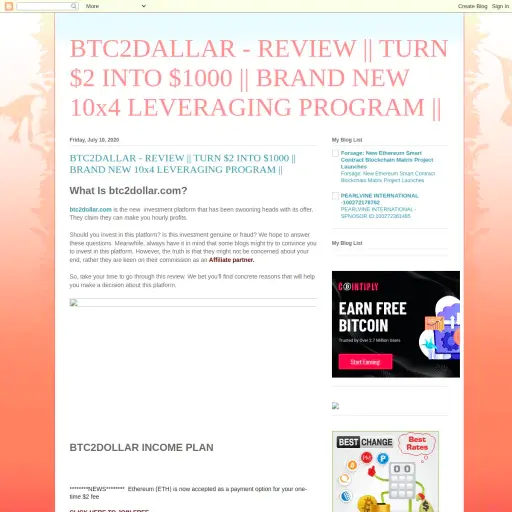 Btc2dollars
