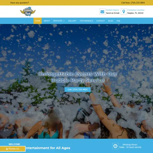 Bubble Truck Foam Party in Naples
