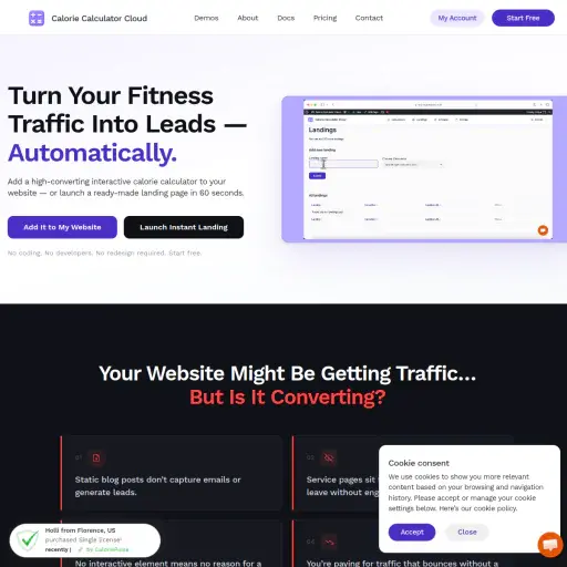 Calorie Calculator Cloud