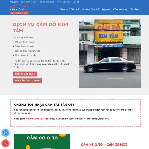 Cầm Xe Ôtô 24h