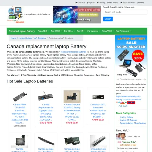 Canada Laptop-battery