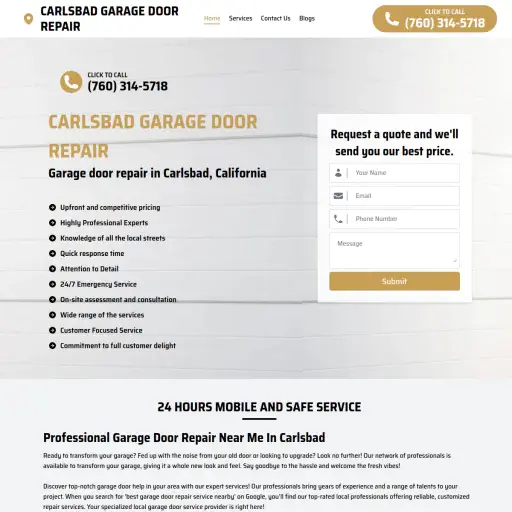 Best Garage Door Repair Services in Carlsbad