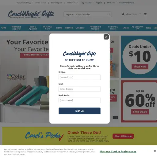 Carol Wright Gifts