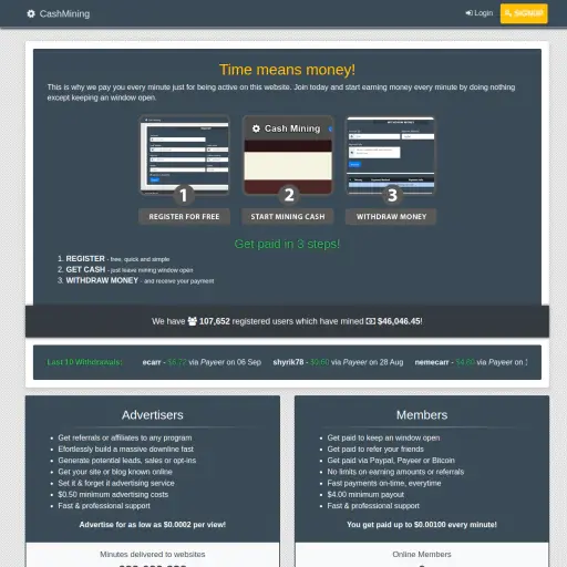 Cashmining