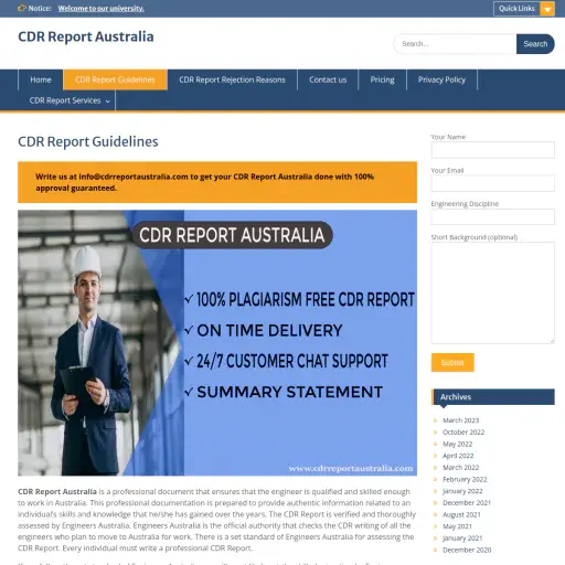 Cdrreportaustralia
