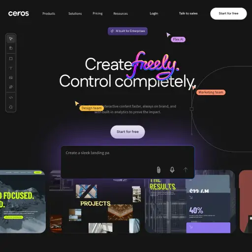 Ceros - Interactive Content Creation Software