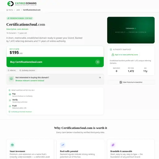 Certificationssoul