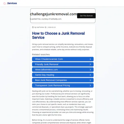 Challengejunkremoval
