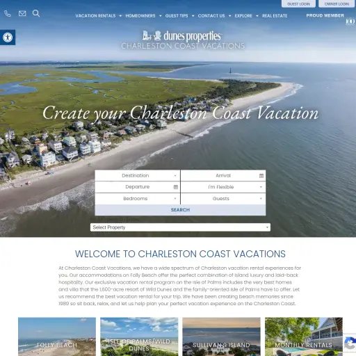 Charleston Coast Vacations by dunes properties
