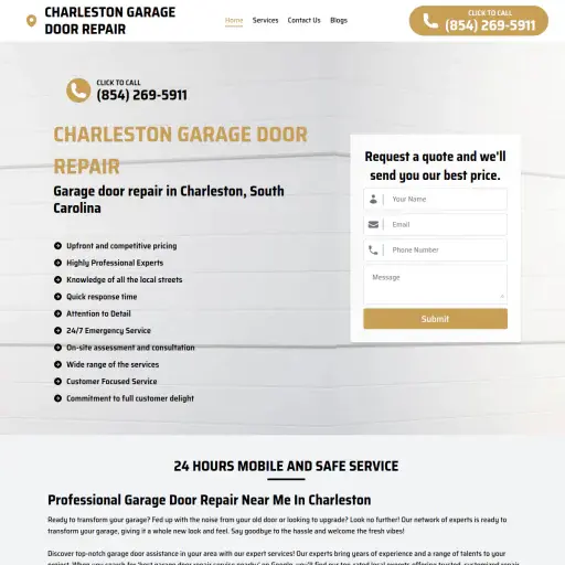 Charleston Garage Door Repair Services