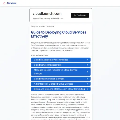 Cloud Launch