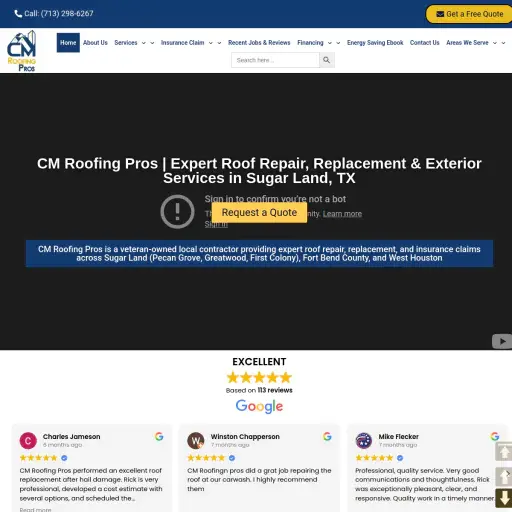 CM Roofing Pros LLC | Top Roofing Company In Fort Bend