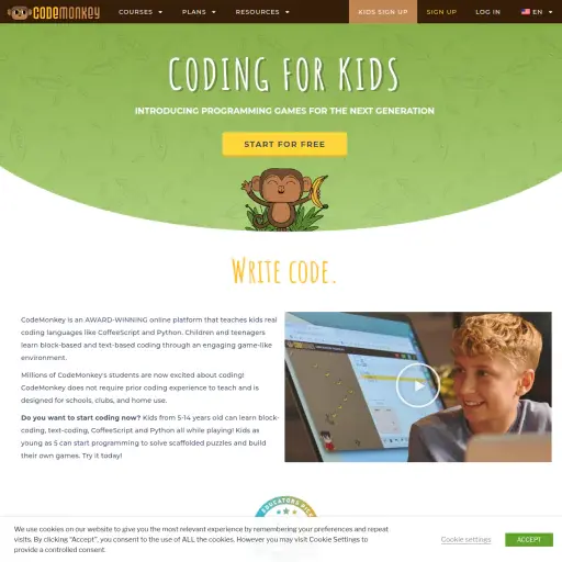 CodeMonkey - Coding for Kids