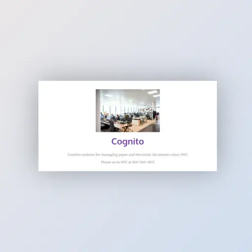 Cognito Under Construction