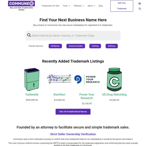 Communer: Trademarks for Sale