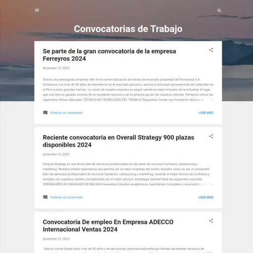 Convocatoriadeemplo Blogspot