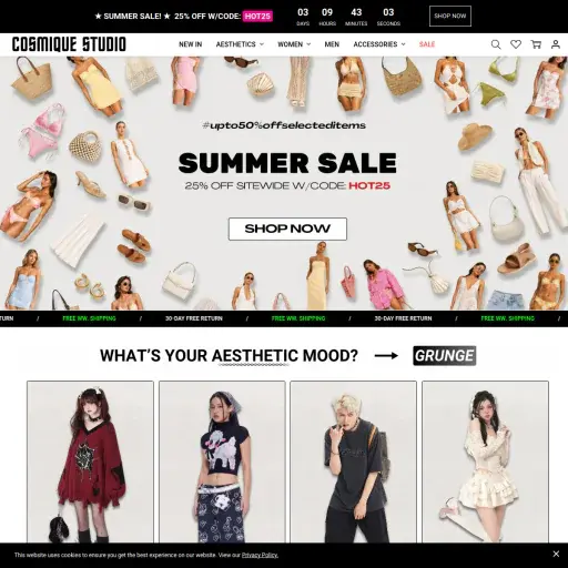 Cosmique Studio - Aesthetic Clothing Store