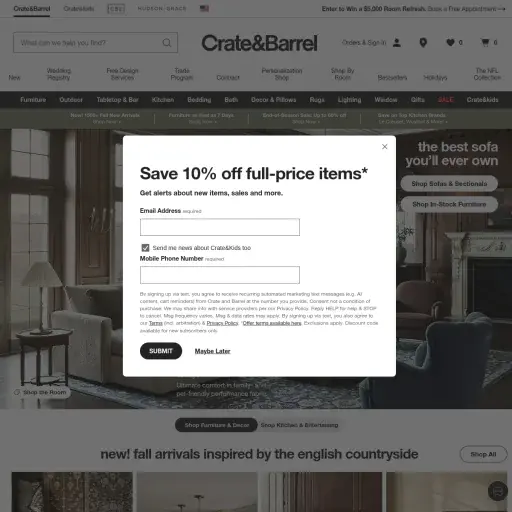 Crate and Barrel