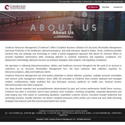 Credence Resource Management
